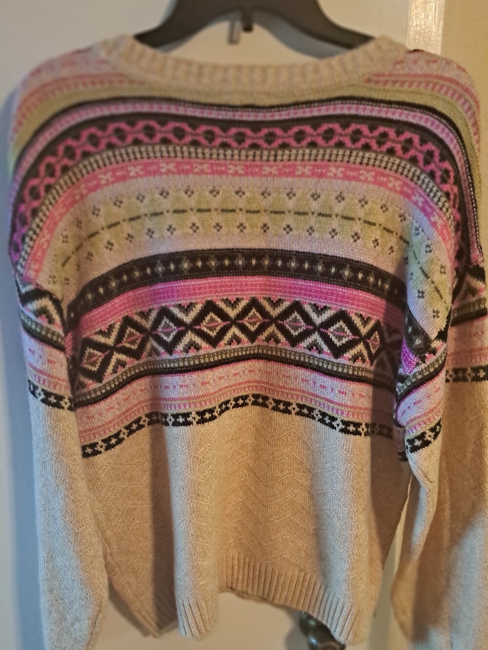 St. John’s Bay XXL Fair Isle Geometric Knit Sweater NWT - Picture 7 of 7